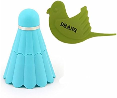 DBANG Novelty Badminton Design Mini Handheld USB Rechargeable Cool Fan For Outdoor Traveling Camping And Home Office Desktop PC With Bird Shape DBANG Orange Peeler Gift (Blue)
