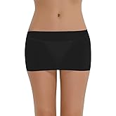 LinvMe Women's Sexy See Through Sheer Micro Mini Thight Skirt