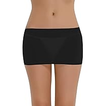 スカート M_ SEETHROUGH SKIRT LinvMe Women's Sexy See Through Sheer Micro Mini Thight
