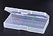 Mini Skater 3.52 ×1.8 ×0.55 Inch High Transparency Visible Plastic Box Small Size Clear Storage Case with Lid Use for Organizing Small Parts,Cotton Swab,Ornaments (4 Pcs)