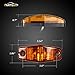 Partsam 2 Pcs LED Light 2 Diode Amber Universal Surface Mount Clearance Side Marker Trailer (Size: 2.53 x 1.06 x 0.71 inch)