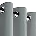 H.VERSAILTEX Three Pass Microfiber Blackout Thermal Insulated Grommet Panels Window Curtains/Drapes (Set of 2,52 x 96 Inch,Dove Gray)