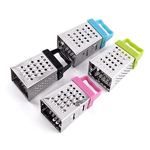 Baitu Mini Box Grater, Manual 4Sided Stainless Steel Grater with