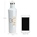 DoDo OUTDOOR Water Bottle | Stainless Steel | Vacuum Insulated | For Men/Women |Flask Bottle |Leak-proof Double Walled Cola Shape | Narrow Mouth| BPA Free | Multi-Color | 17oz