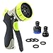 Garden Hose Nozzle Sprayer by DigHealth(TM)-Full Metal, High Pressure and Heavy Duty, 8-in-1 Adjustable Pattern, Pistol Grip Front Trigger, Ideal for Watering Plants, Car Wash and Showering Pets