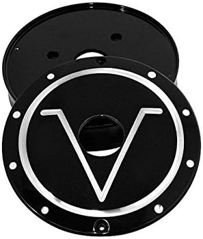 Rf Custom Parts Rf "V" Engine Badges Blk RF-3613