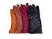Dwellbee Women's Leather Quilted Stitch Winter Gloves
