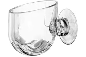 MinLia Aquarium Growing Cup with Suction Holder, Gardening Vase Acrylic Waterweed Fish Tank(Oval)