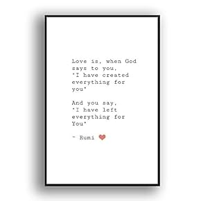 Framed Canvas Wall Art for Living Room, Bedroom Beautiful Quotes Canvas Prints for Modern Home Decoration Ready to Hang - 16"x24" inches