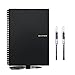 [2018 UPGRADED] Newest Version Elfinbook Smart Wirebound Notebook, Cloud Storage App Notebook, Erasable, Reusable 500+, Water-to-Erase - B5 6.9