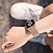 OULEDI Compatible Apple Watch Band 38mm 40mm Stainless Steel Milanese Loop iWatch Band Series 1 Series 2 Series 3 Series 4 Magnetic Closure Champagne Gold