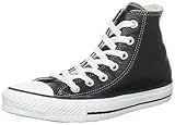 Converse All Star Ct Hi Black Leather Trainers - UK 3