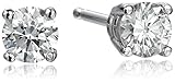 IGI Certified 14k White Gold Lab Created Diamond