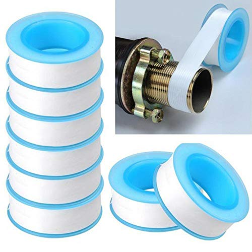 Teflon Tape, Thread Seal Tapes,PTFE Thread Seal Tape for Plumbers Sealant Tape for Leak Water Pipe Thread 1/2 inch x 500 inch (5 Pack/White)