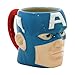 ICUP Marvel - Captain America  3-D Molded Head Ceramic Mug In Gift Box