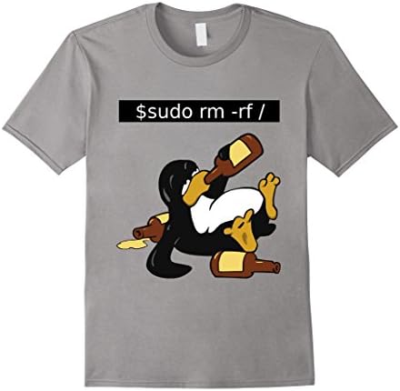 Men's Funny Linux T-Shirt 2XL Slate