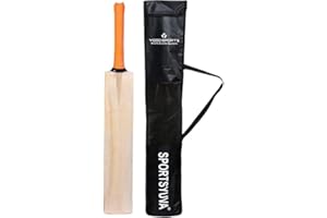 SportsYuva Cricket Light Tennis Popular Willow Bat Natural Wood with Free Bat Cover