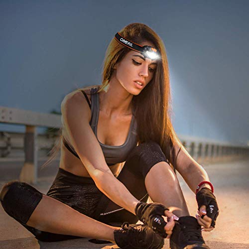 Waterdichte led-hoofdlamp, 150 lm, zwart/oranje - Image 5