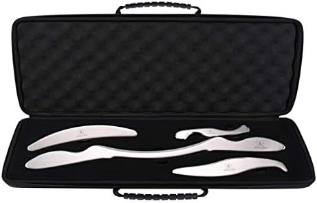 Endiglow Gua Sha Soft Tissue Massage Tools Graston/Iastm Technique Medical-Grade Stainless Steel – Helps Relieve Sore Muscles, Supports Faster Recovery Times