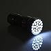 Neiko 40290 Super-Bright 21-LED Aluminum Flashlight, Gunmetal Silver