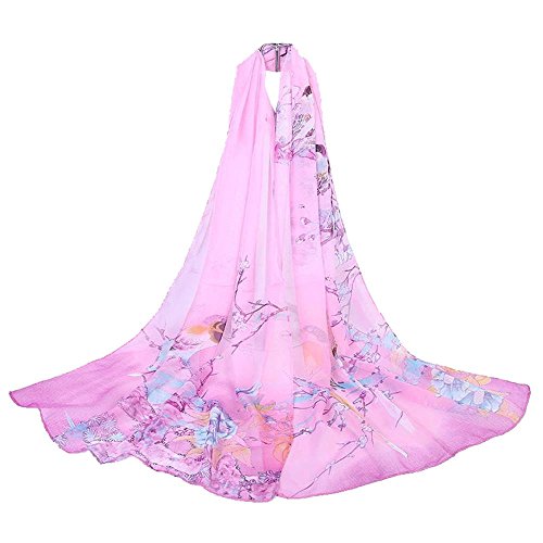 image for Woogwin Women's Cotton Scarves Lady Light Soft Fashion Solid Scarf Wra