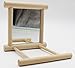 Old Tjikko Bird Swing, Parrot Cage Toys,Swing Hanging Play with Mirror for Macaw African Greys Parakeet Cockatoo Cockatiel Conure Lovebirds Canaries 1 PC (3.7×3.5 x3.5inch)thumb 2