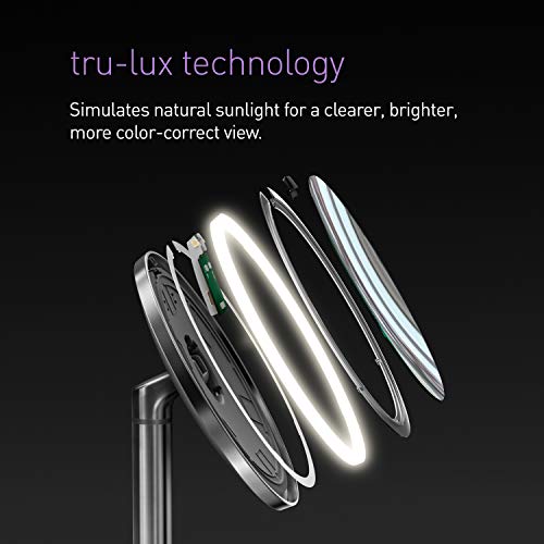 simplehuman 8" Round Sensor Makeup Mirror with TouchControl Dual Light
