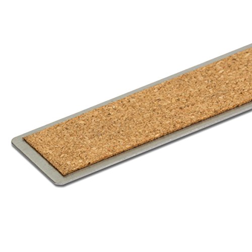 image for VINCA SSRN-18 Stainless Steel Office Drawing Ruler 0-18 Inch 0-45cm wi