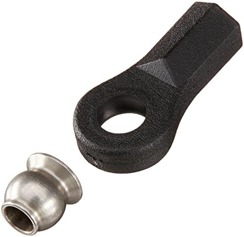Ball End & 5.8mm Single Flanged Steel Ball (6 Piece), Black