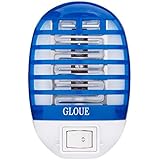 GLOUE Bug Zapper Electronic Insect Killer,Mosquito Killer Lamp,Eliminates Most Flying Pests! Night Lamp(Blue)