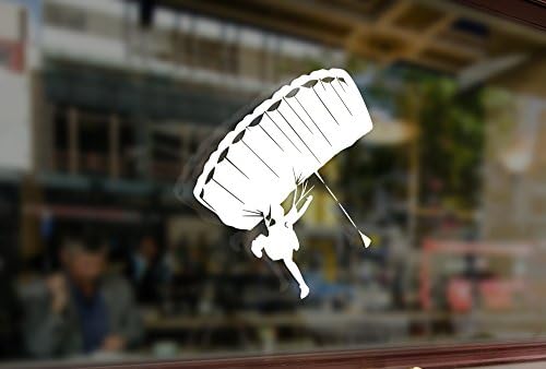 25cm Skydiving Parachute Vinyl Stickers Funny Decals Bumper Car Auto Computer Laptop Wall Window Glass Skateboard Snowboard