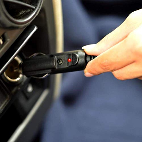 GEMGO Electric Car Heating Blanket, 12V Lattice Fleece Car Constant Temperature Car Electric Warm Blanket for SUV Vehicle Truck Boats RV, Winter Cold Weather Travel Camping (Grey) - Thumbnail 2