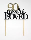 All About Details 90 Years Loved Cake Topper