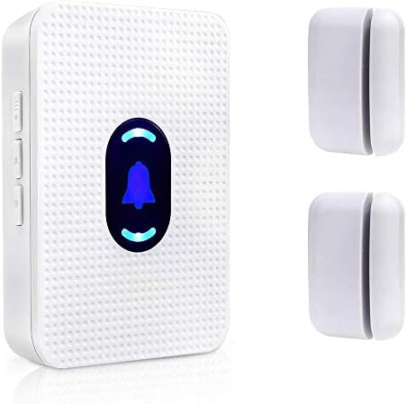 Daytech ドアベルセンサー ドア チャイム 自動ドア磁気センサー 人感センサー ドア窓防犯用品 エントランス 玄関出入り検知 家 ガレージ 小売店 アパート 事務所 用 1受信機と2マグネットセンサー