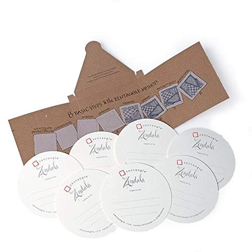 ZentangleOriginal Zendala Paper Tiles - 21 (White)