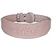 DEFY Genuine Leather Adjustable Weightlifting Belt Heavy Duty Bodybuilding Belt Crossfit Training Belt Powerlifting Gym Belt Single Piece with Steel Buckle Natural Color