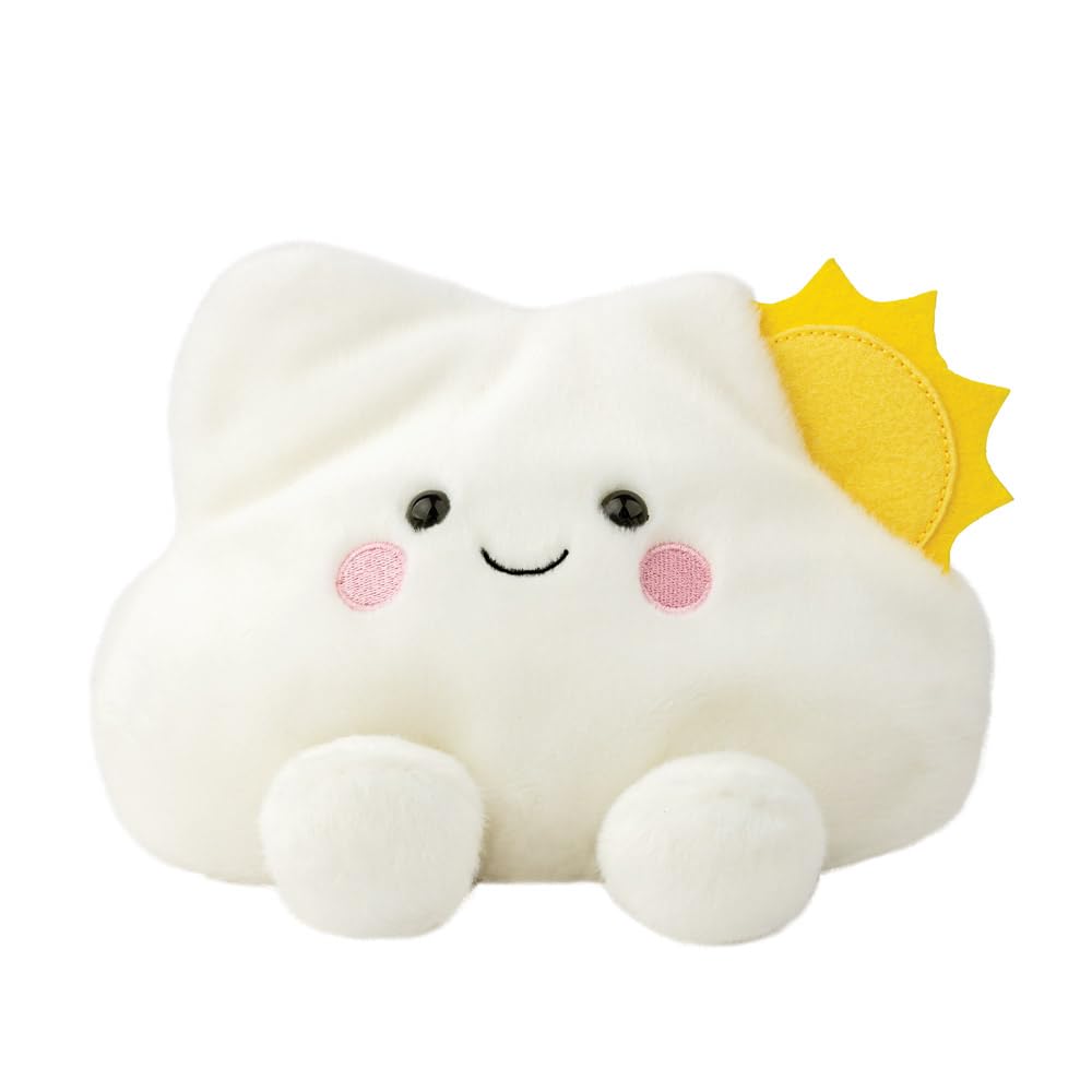 Aurora, 61543, Palm Pals Summer Cloud 8In Medium, Soft Toy, White