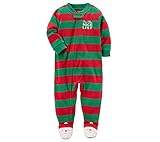 Carter's Boys' 12M-7 One Piece Polar Bear Fleece Pajamas