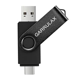 GARRULAX USB Flash Drive, 128GB 2 in 1 OTG Type C