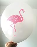 Flamingo Balloon Pink on a Pearl White Biodegradable Latex 11