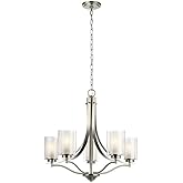 Sea Gull Lighting Generation 3137305-962 Transitional Five Light Chandelier from Seagull-Elmwood Park Collection in Bronze/Da