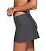 Aleumdr Women's Swimming Boardshort Shorts Panty Skirted Bottom X-Large Grey