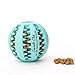 Coevals Club Pet Dog Treat Slow Feed Ball, Interactive IQ Non, Toxic Rubber Dental Treat Tooth Cleaning Toy for Dogs Training Playing Chewing, 2.8