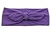 QandSweet Baby Girl Headbands with Polygonal Flower Inlay Rhinestone for Photography (8 Pack Solid Bunny Ears)