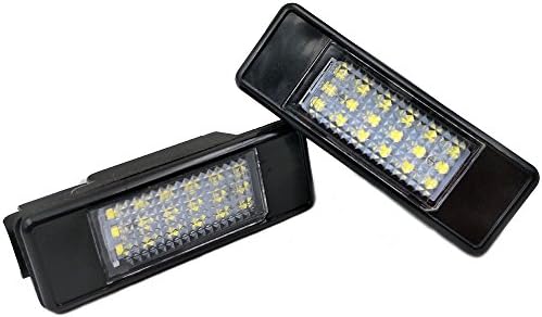 Nikauto 2Pcs 6000k 3528SMD LED License Plate Light for Peugeot 106 207 307 308 406 407 508