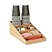 Mind Reader Coffee Condiment and Accessories Organizer, 7 Compartments, Brown primary