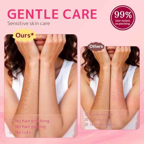 CoolHair Bikini Trimmer for Women,Smooth Electric Razor for Sensitive Skin, IPX7 Waterproof Wet & Dry Cordless Body Shaver & Grooming Set for Bikini Area, Pubic Hair, Face, Underarms & Legs (Pink)