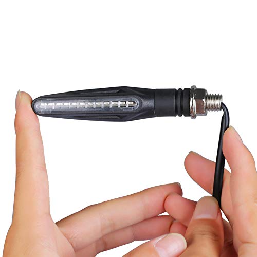 Yizhet Knipperlichten 12 Volt voor Motorfiets LED Richtingaanwijzers Vloeiende Universele Waterdichte Indicator met… - Image 5