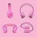 LilGadgets Connect+Wired Kids Headphones for School with Microphone, Volume Limiting & Noise Reduction Over-Ear Headset with Cord, SharePort Technology & SoftTouch Padding, Pink - Kid Headphones