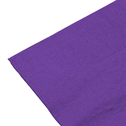 MM Foodservice 125 Count 2 Ply Paper Dinner Napkins Perfect for Weddings, Parties, Dinners or Events (Purple)